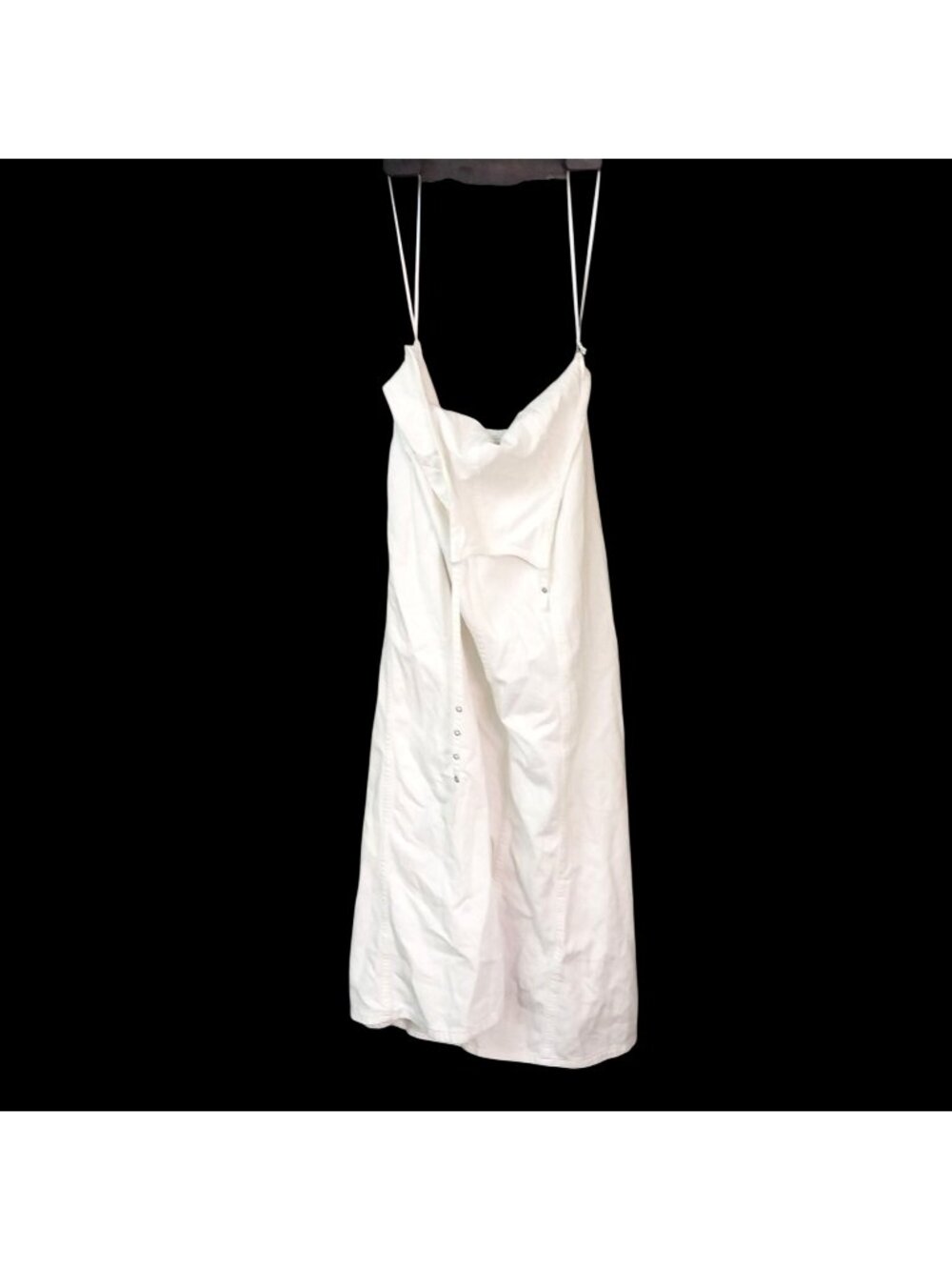 Zara White Maxi Dress With Adjustable Spaghetti Straps XS Made In Pakistan